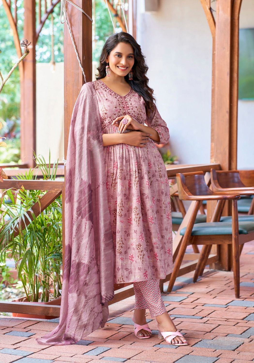 Heena Vol 3 By Mystic 9 Rayon Printed Embroidery Kurti With Bottom Dupatta Wholesale Shop In Surat
